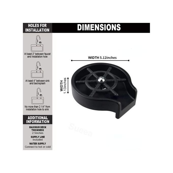 Lave-gobelet automatique pour évier de cuisine