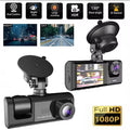 Dash Cam Voiture 3 Caméras – Full HD 1080P Avant & Intérieur + Caméra Arrière 720P, GPS Intégré, Enregistreur de Conduite Intelligent, Boîte Noire Véhicule